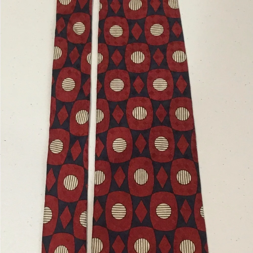 Vintage Essex Row Men’s Silk Necktie Made In USA Of Italian Silk
